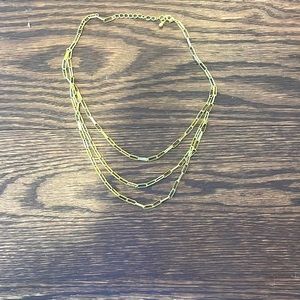 Gold chain link necklace